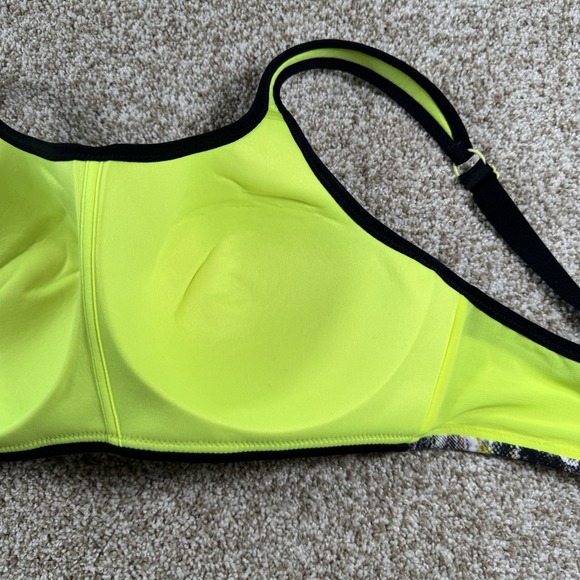Panache Wireless Neon Pattern Lined Sport Bra Size 34DD - Picture 9 of 13